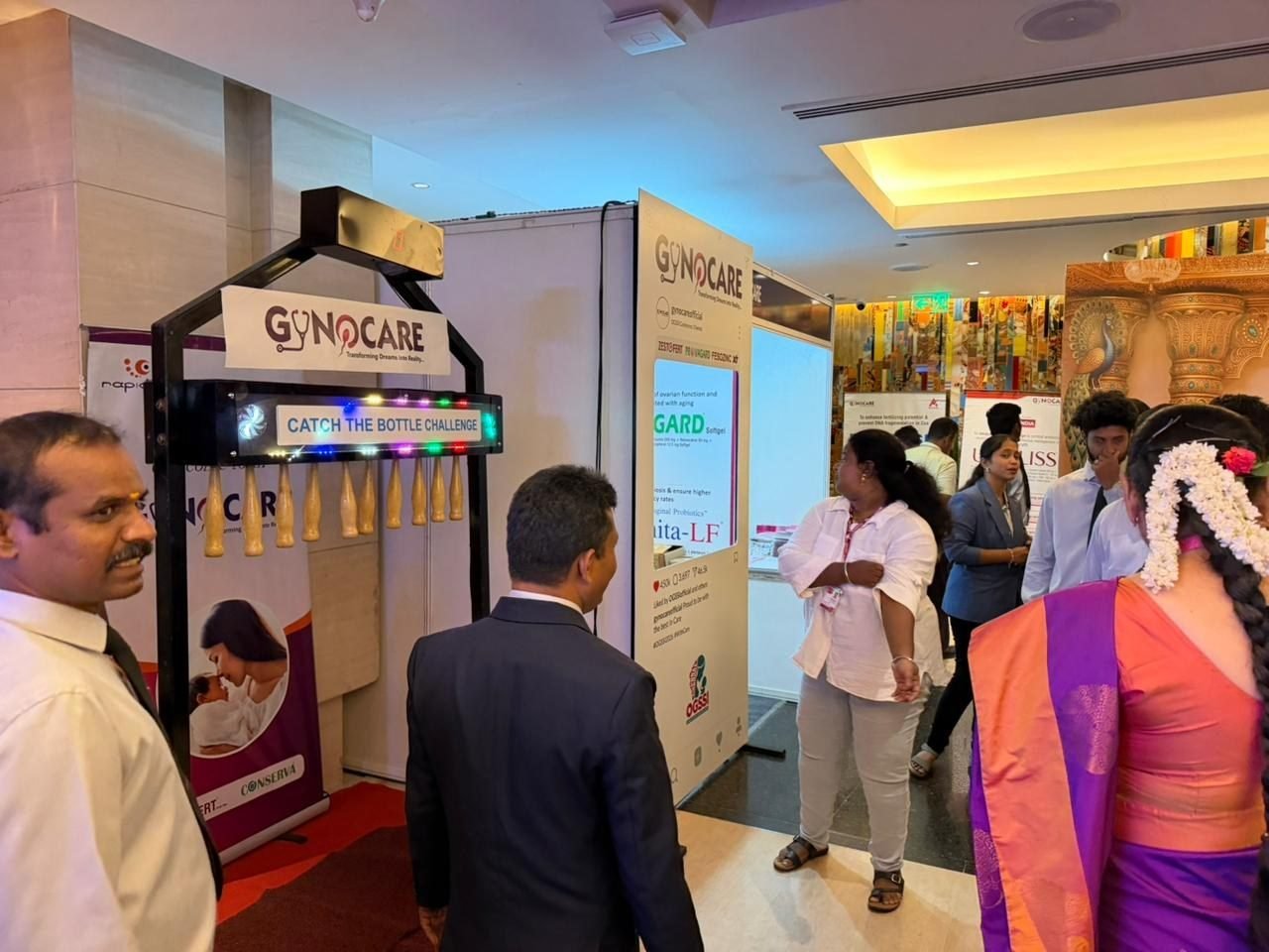 Doctors at the GynoCare stand
