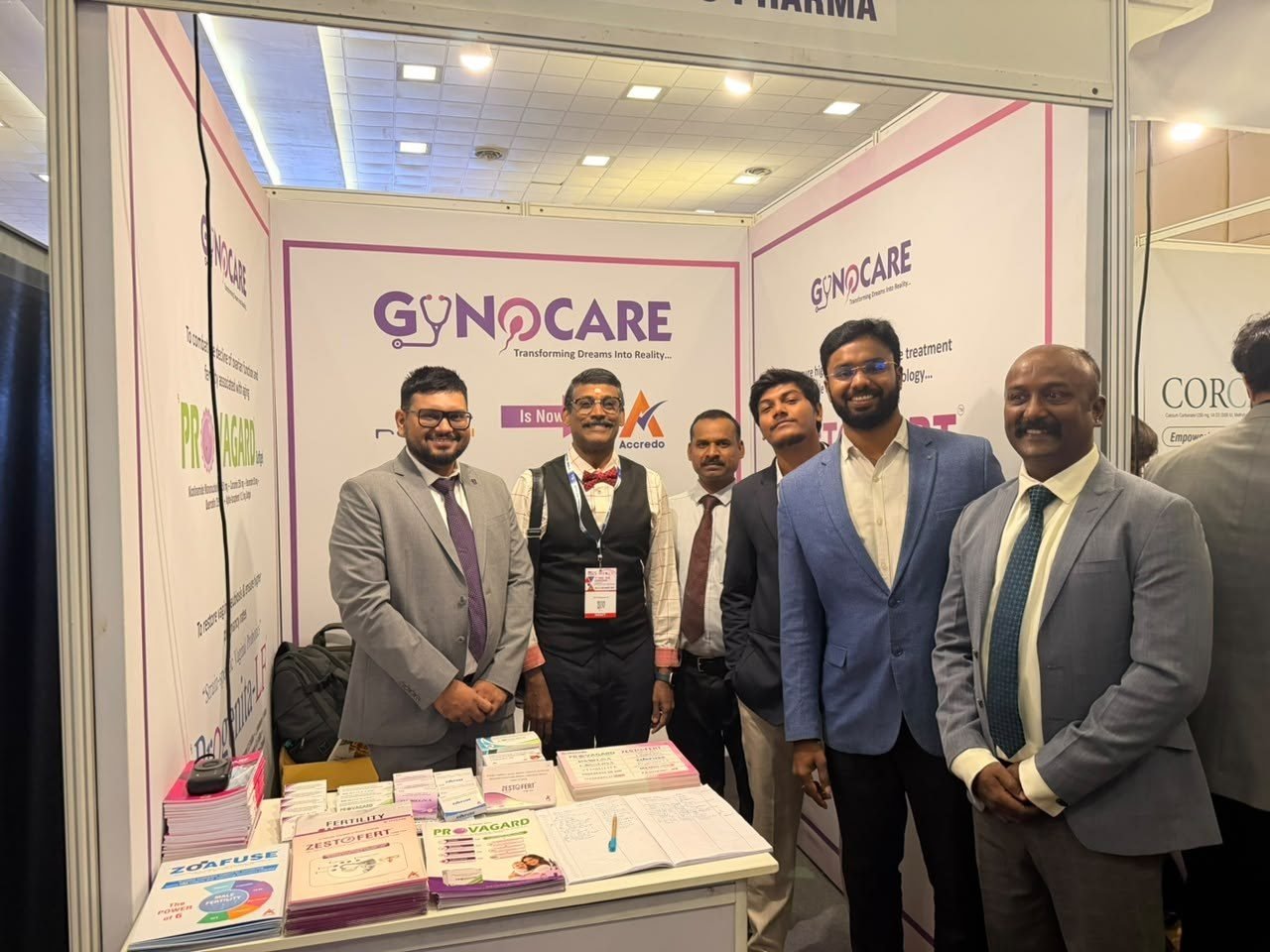 The GynoCare stand at a gynaecology conference
